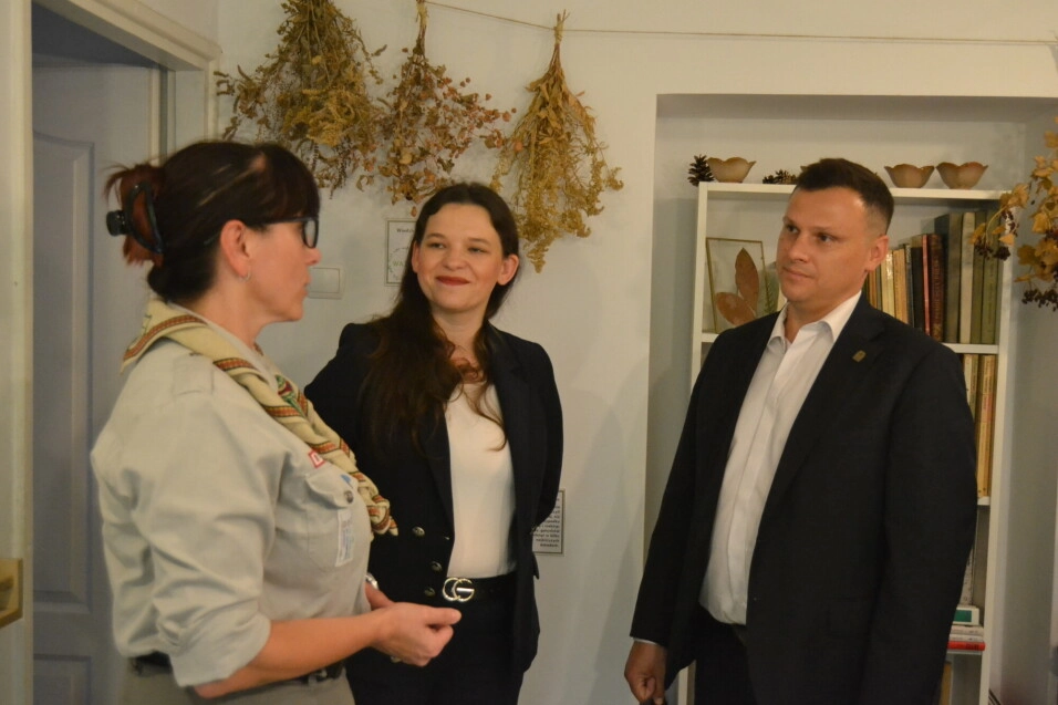 Minister Nowakowska u burmistrza Marcina Nazarewicza