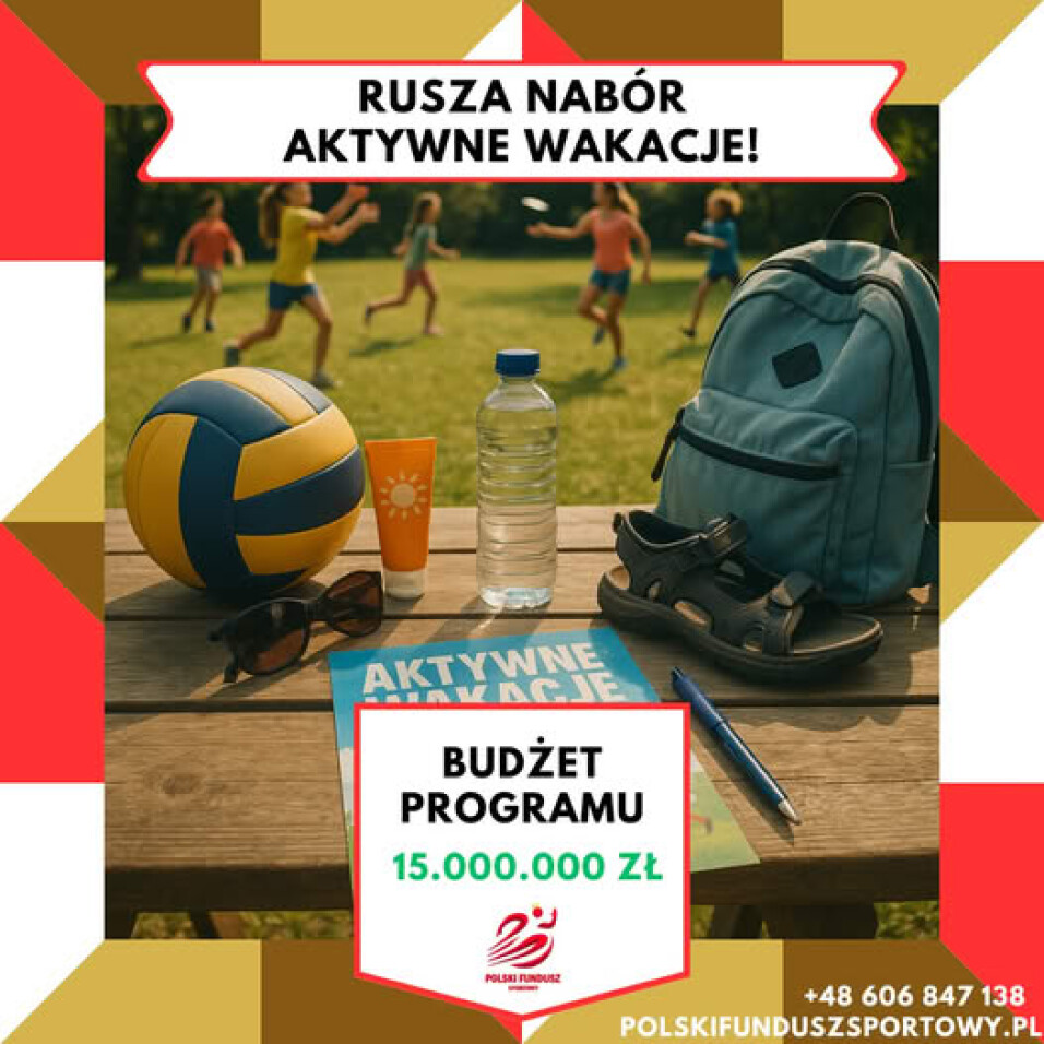 Aktywne wakacje - dofinansowanie obozów sportowych
